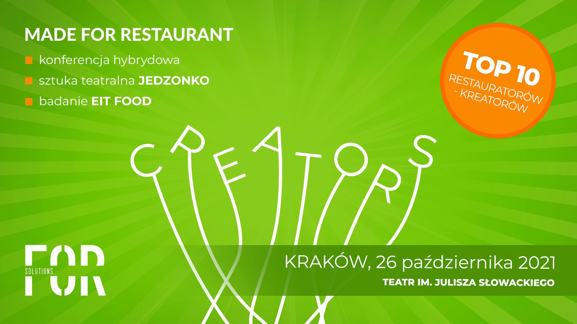Konferencja Made For Restaurant – Creators 26.10.2021